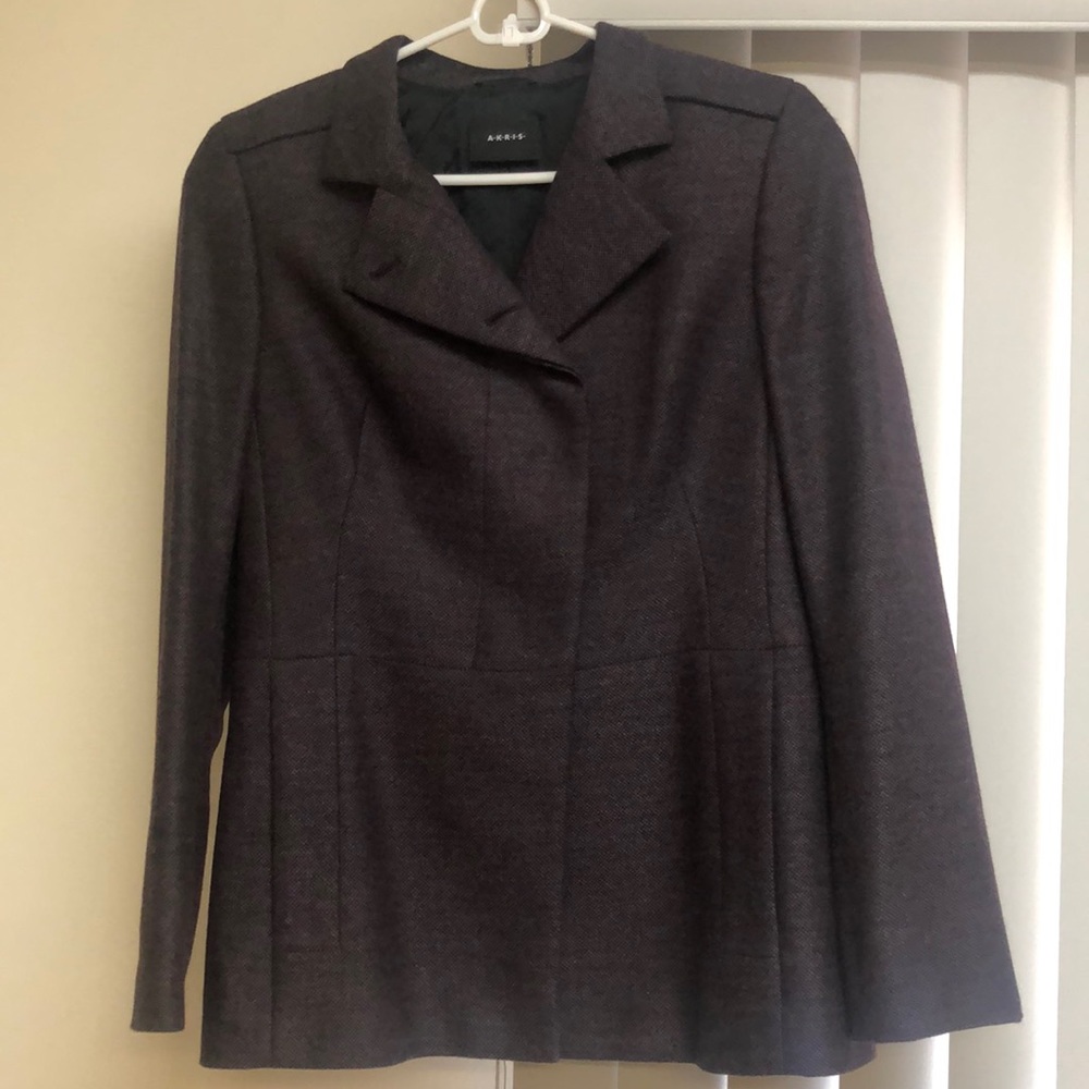 Akris Wool Blazer Burgundy